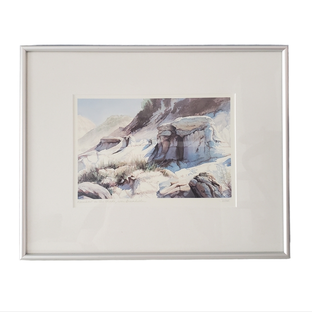Canadian Artist Alice Saltiel-Marshall  Hand Signed Print "Rainbow in the Shade"
